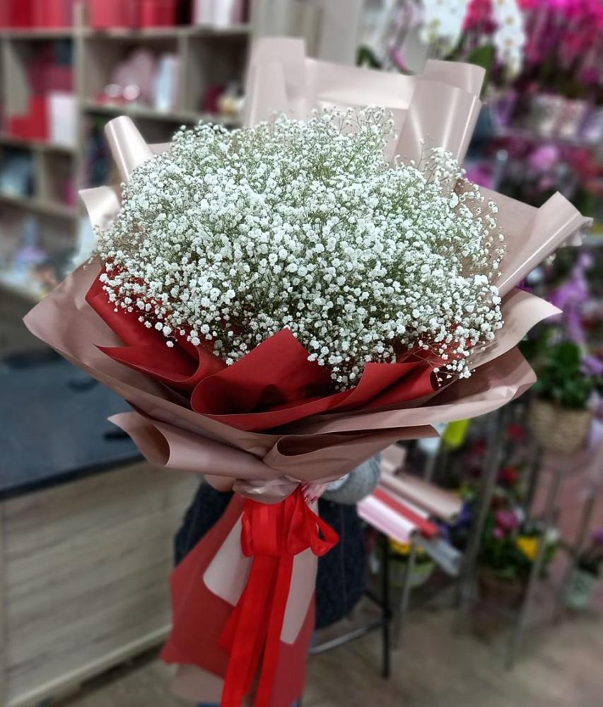 Букет Белые хлопья в Невьянске Букет цветов из: Гипсофила в Невьянске