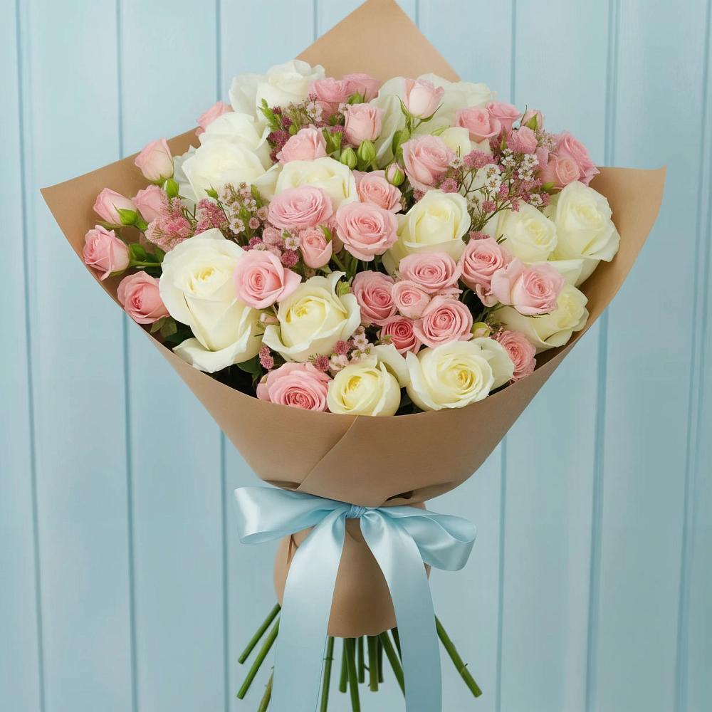 Букет цветов из: Розы в Невьянске