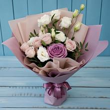 Букет цветов из:  Розы и Лизиантусы #REPLACE_PRED# Невьянске