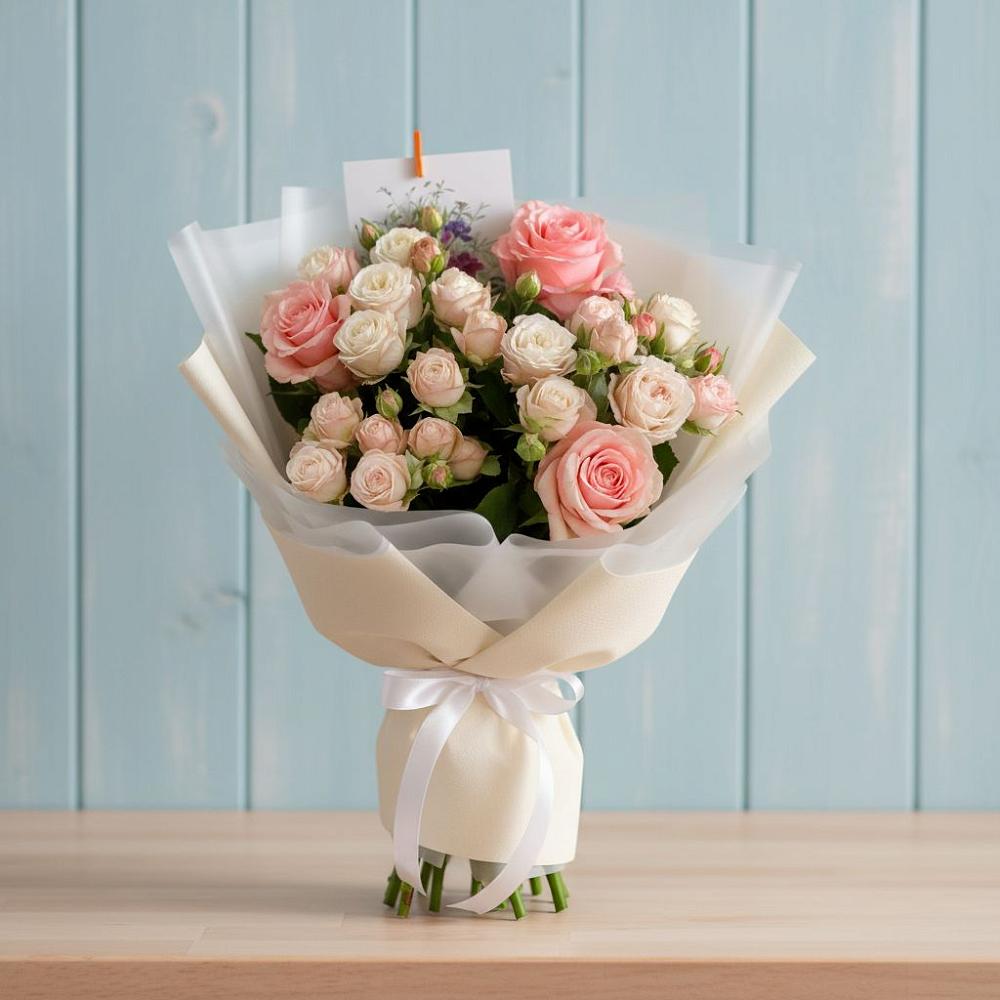 Букет цветов из: Розы в Невьянске