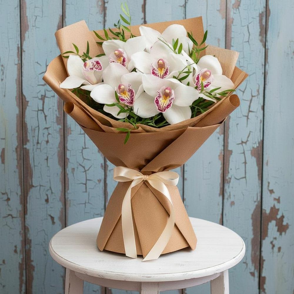 Букет цветов из: Орхидеи и Розы в Невьянске