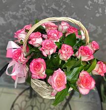 Цветочная композиция из Розы в корзине #REPLACE_PRED# Невьянске
