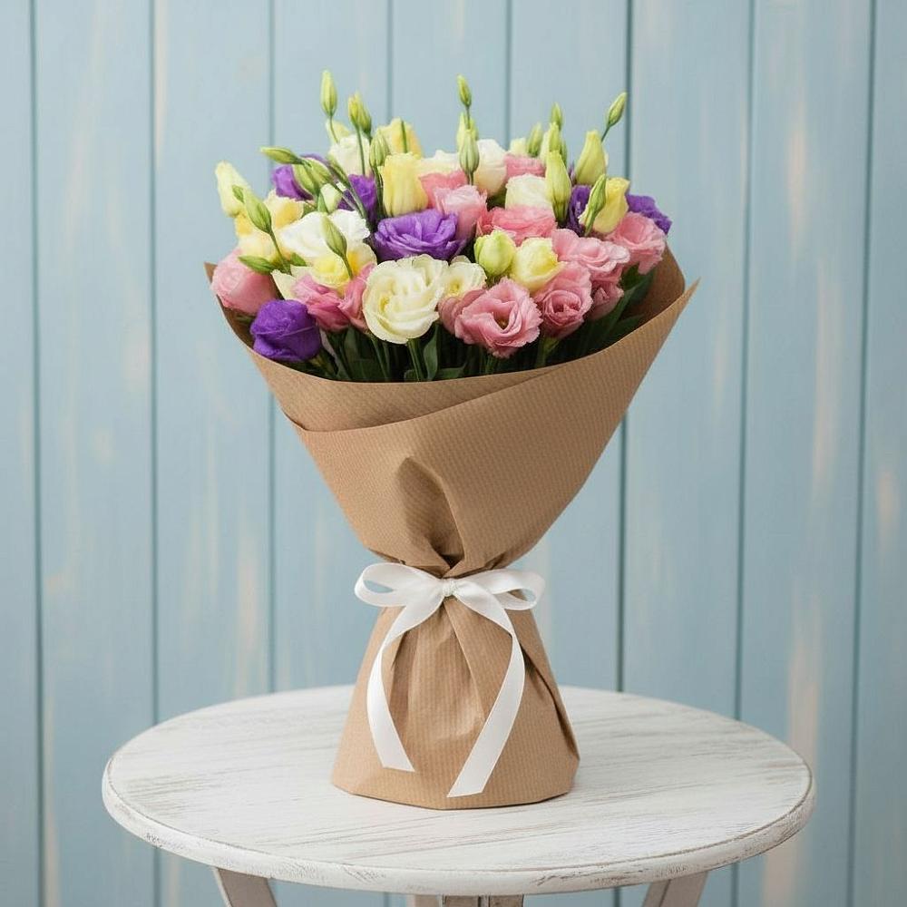 Букет цветов из: Лизиантусы в Невьянске