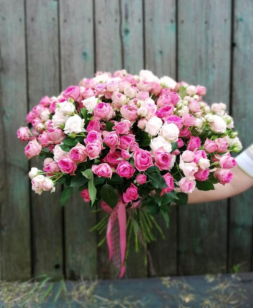 Букет Розовые кустовые розы Натали и Лав Лидия в Невьянске