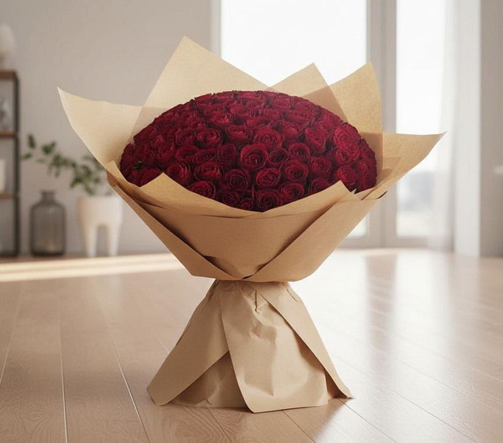 Букет 101 Красная роза в Невьянске