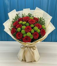 Букет цветов из:  Розы и Хризантемы в Невьянске