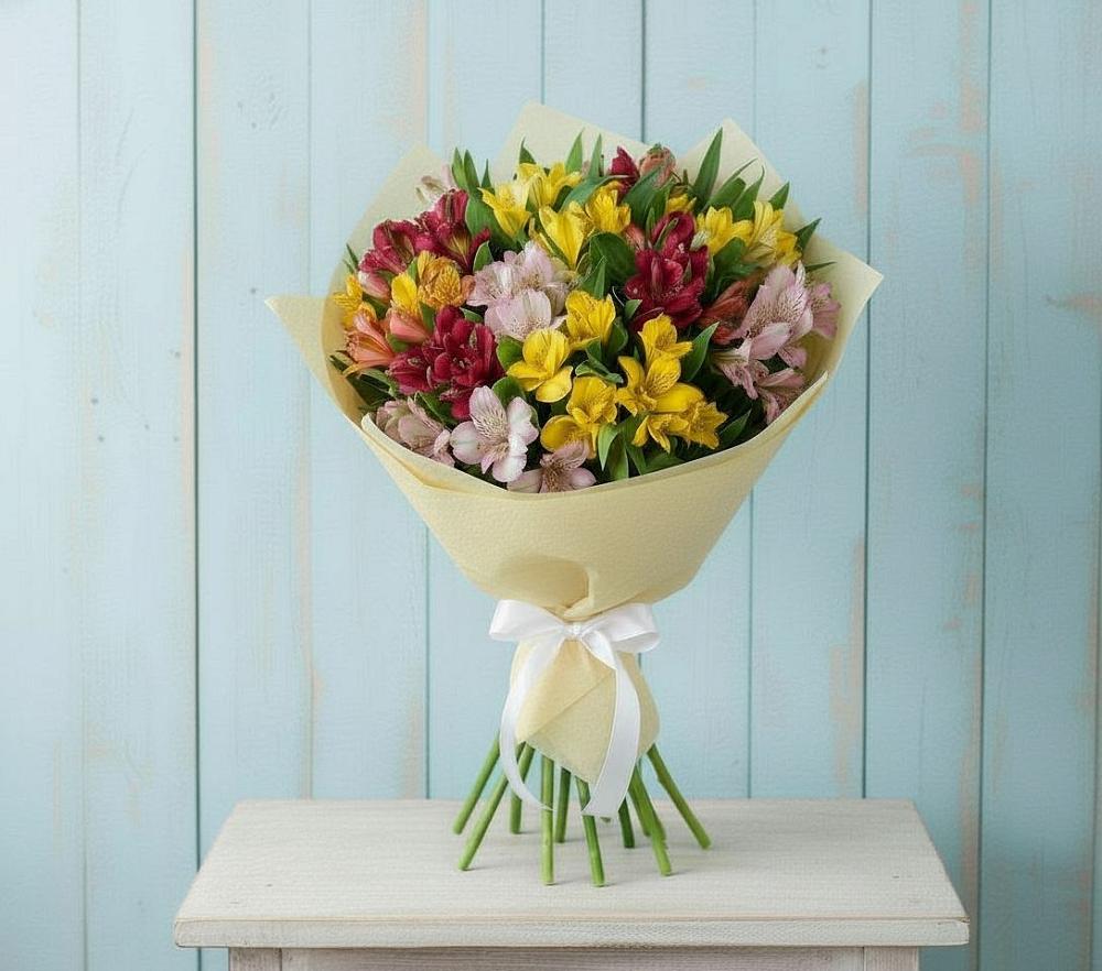 Букет цветов из: Альстромерии в Невьянске