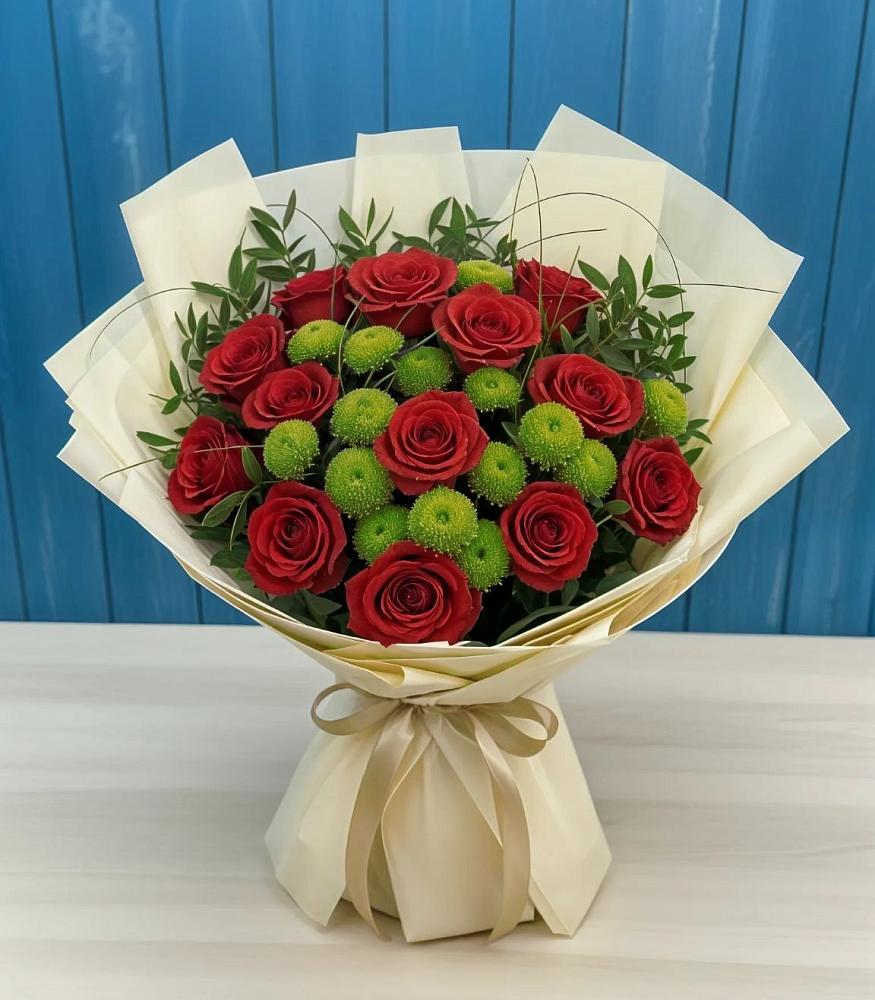 Букет цветов из: Розы и Хризантемы в Невьянске