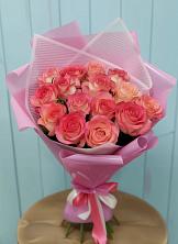 Букет 15 Розовых роз Равель в Невьянске