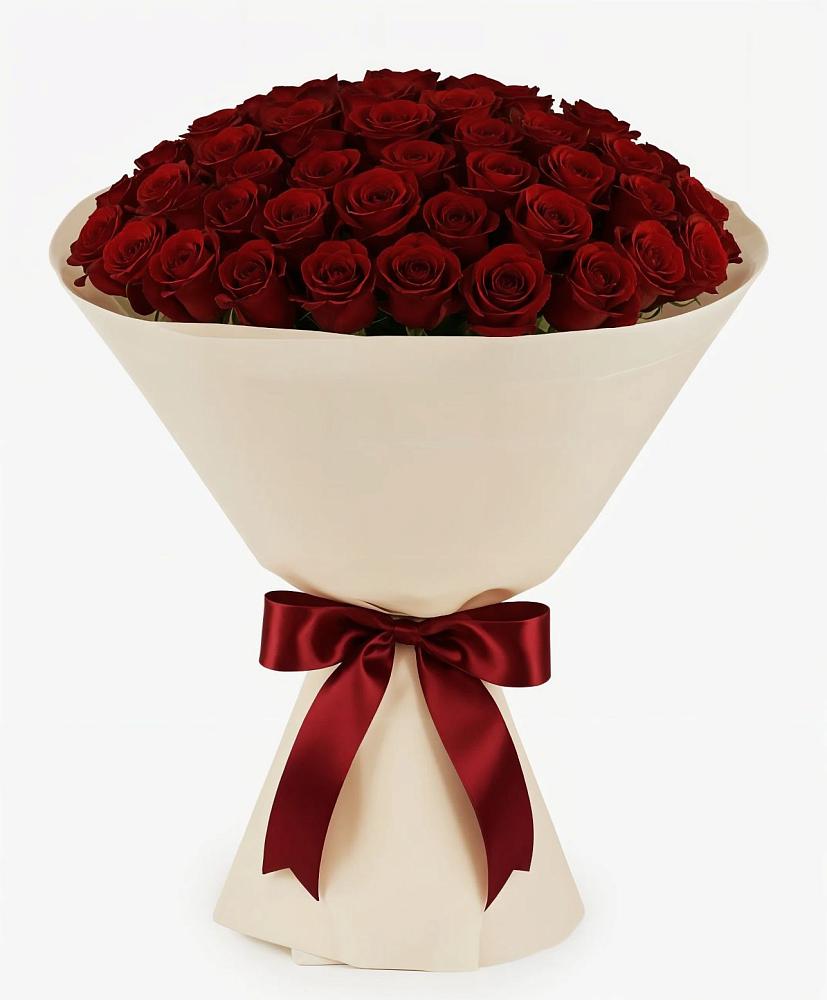 Букет 101 Бордовая роза Блэк Бакарра в Невьянске